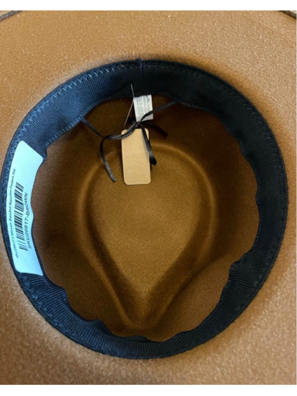 Brown Rancher Fedora Hat NEW - Picture 3 of 3